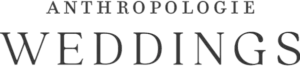 The Anthropologie Weddings logo in monochrome
