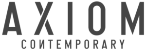 The Axiom Contemporary logo in monochrome