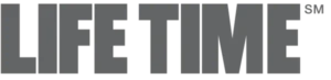 The Lifetime logo in monochrome