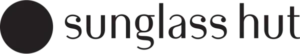 The Sunglass Hut logo in monochrome