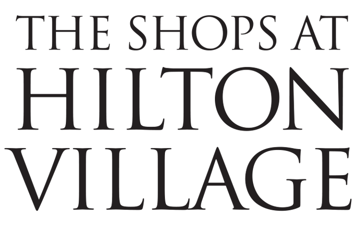 The Shops at Hilton Village logo in black.