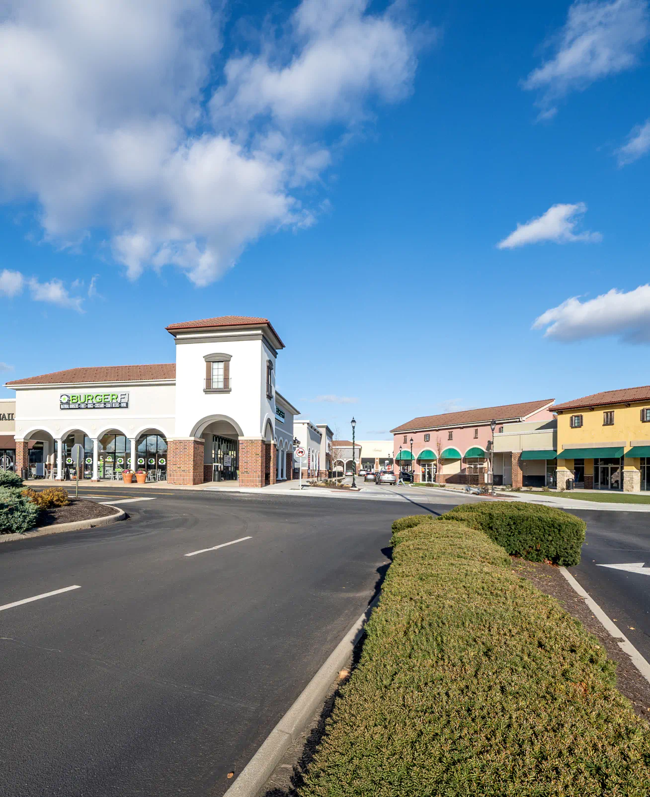 Entrance to the Jefferson Pointe shopping center.