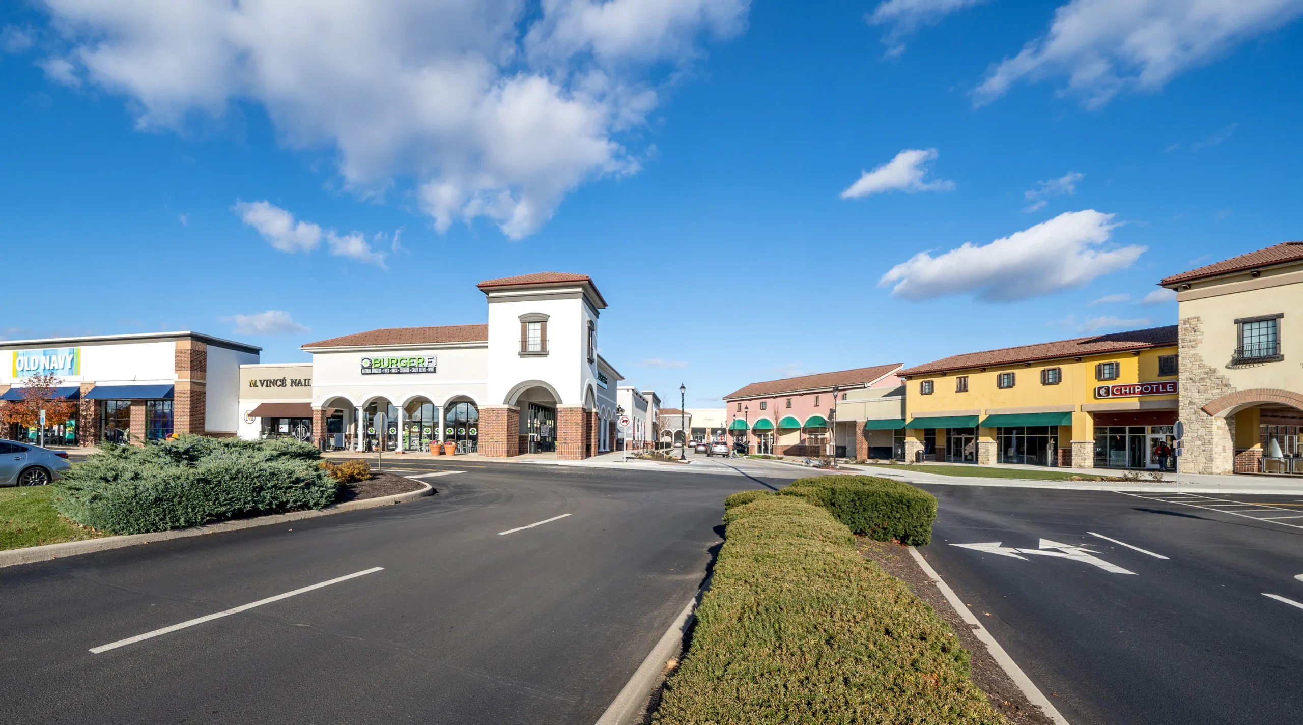 Entrance to the Jefferson Pointe shopping center.