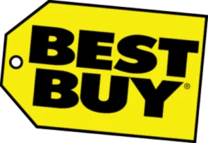 The Best Buy logo in monochrome