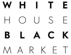 The White House Black Market logo in monochrome
