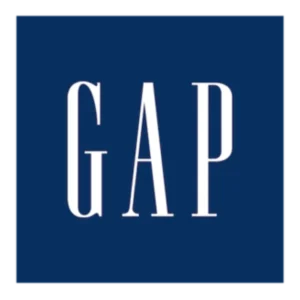 The GAP logo in monochrome