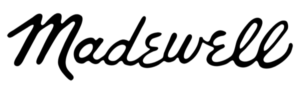 The Madewell logo in monochrome