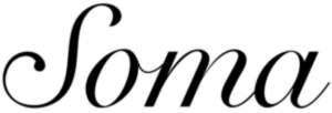 The Soma logo in monochrome